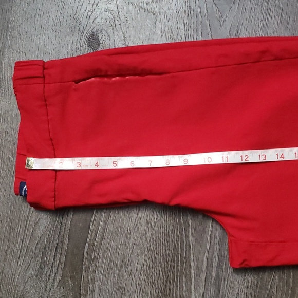 Scoop Cherry Red High Waisted Wider Leg Cropped Trousers Sz 14 - Picture 9 of 13